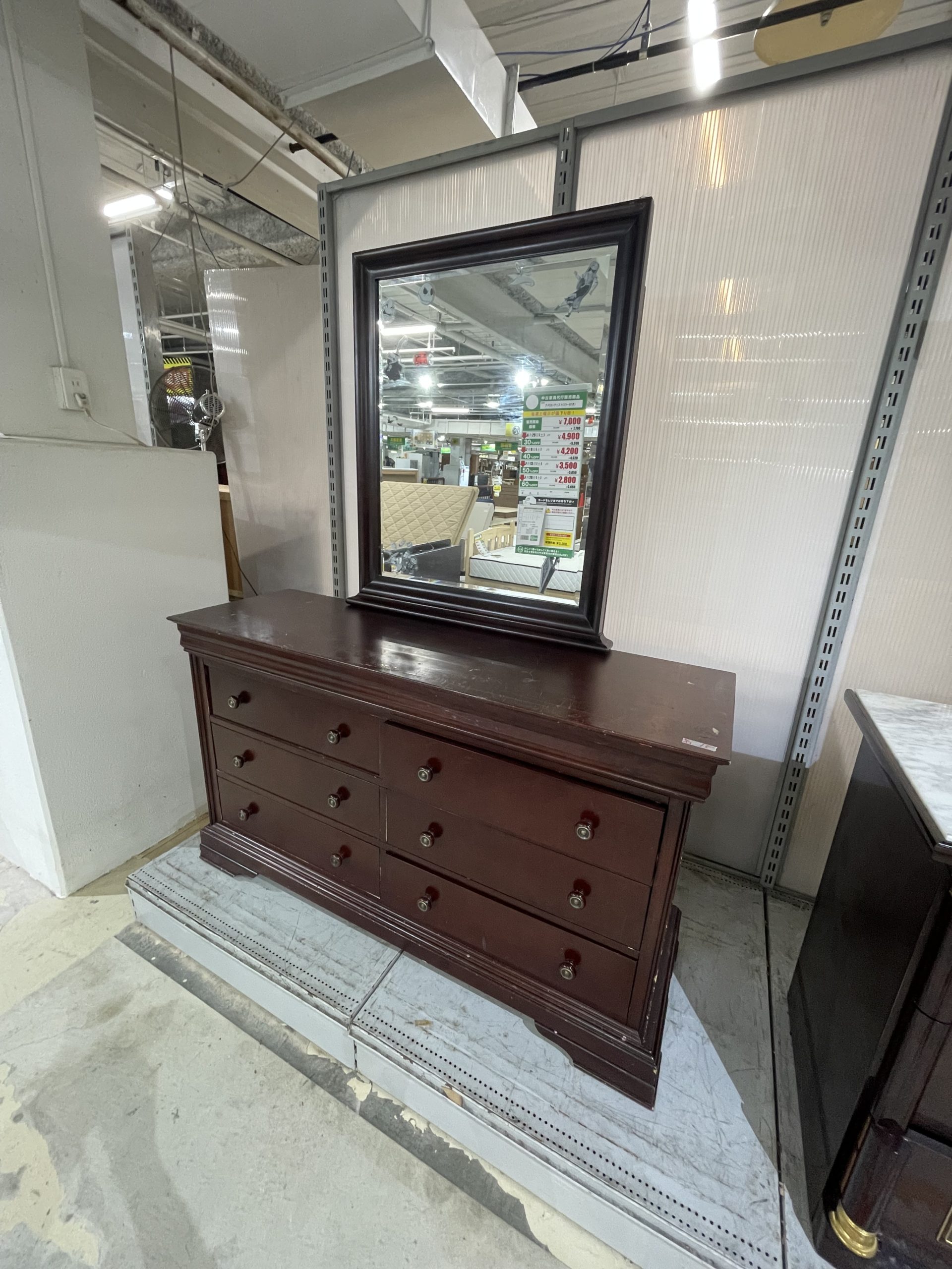 堀住木工所 タンゴ ミラーチェスト ミラー付 5段チェスト デザイナーズ