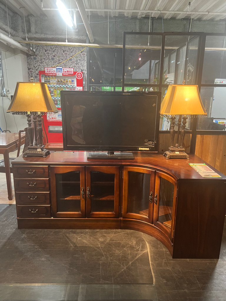 カリモク)コーナーキャビネットｾｯﾄ(No:1278010) – 沖縄の家具・家電