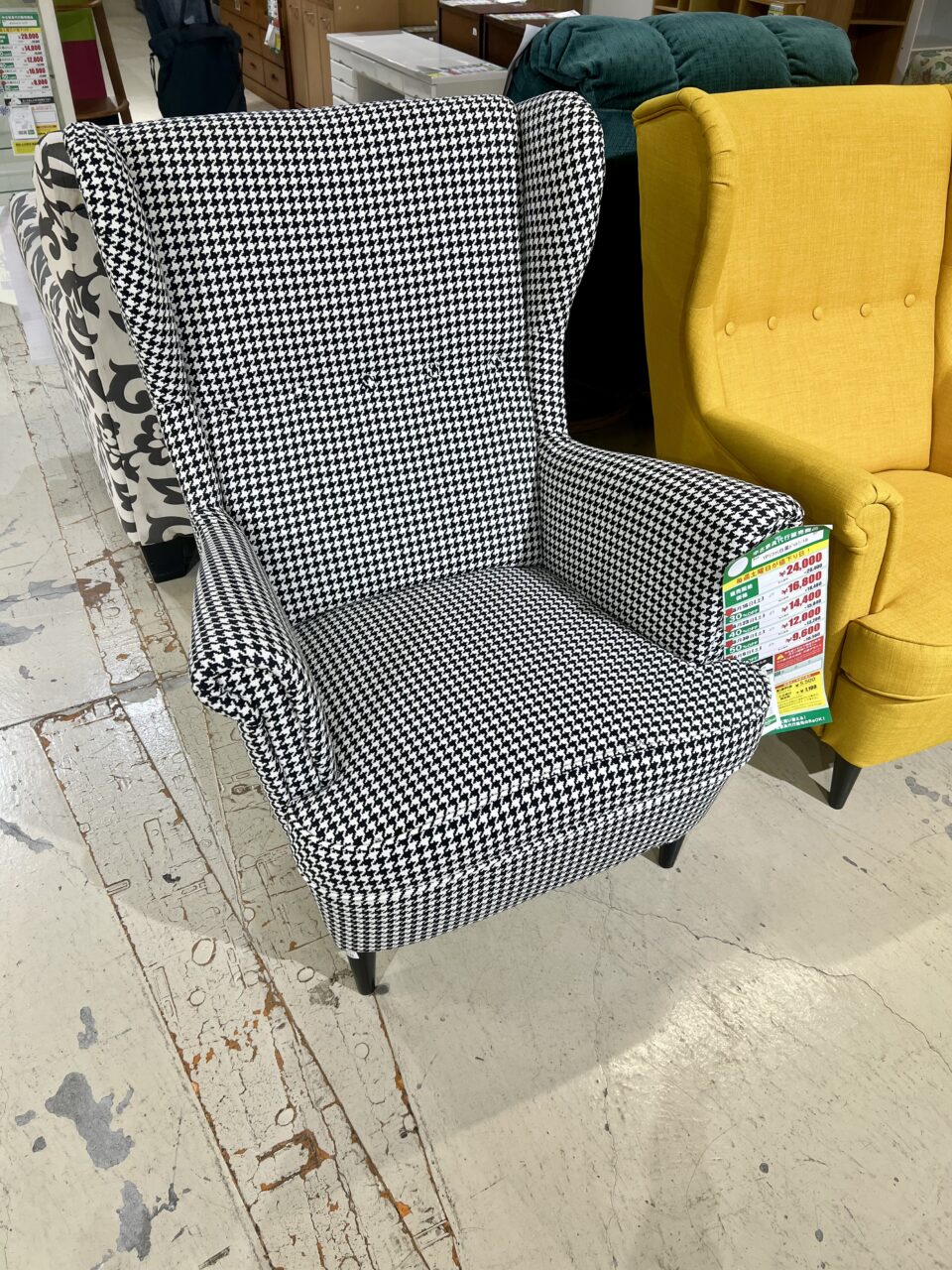 1人掛けｿﾌｧ/千鳥格子 (No:1289616) – 沖縄の家具・家電・健康器具